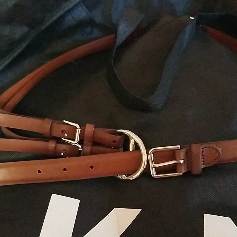Ralph lauren leather belt! Never worn!